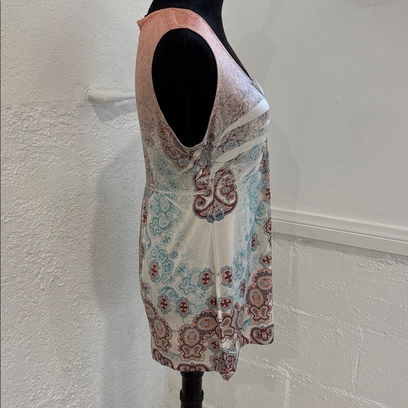 Y2K Boho Bohemian Short Sleeve Blouse Size Small Indie - Picture 8 of 9